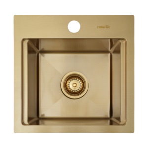 stainless steel handcrafted kitchen sink top mount