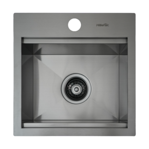 stainless steel handcrafted kitchen sink top mount