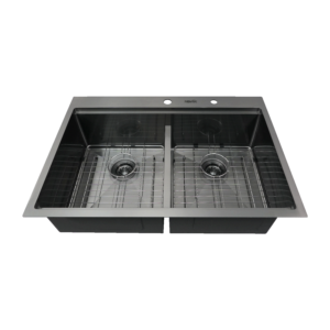 stainless steel handcrafted kitchen sink top mount