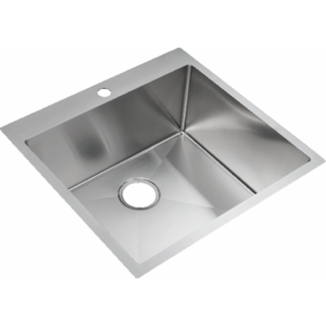 stainless steel handcrafted kitchen sink top mount
