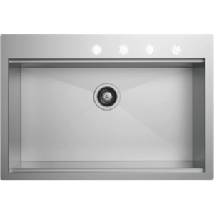 stainless steel handcrafted kitchen sink top mount