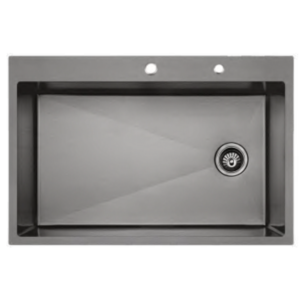 stainless steel handcrafted kitchen sink top mount