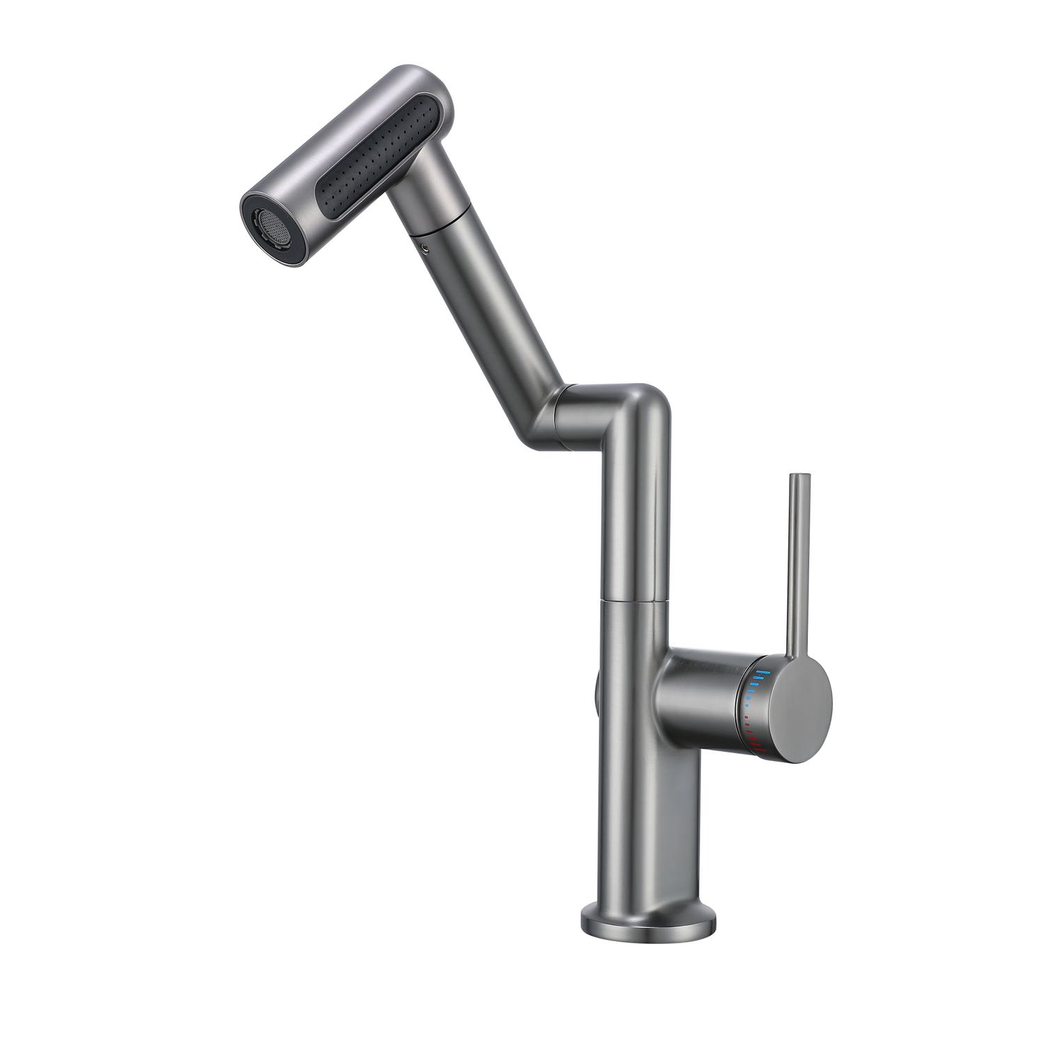 stainless steel, single handle, high arc spout, modern design