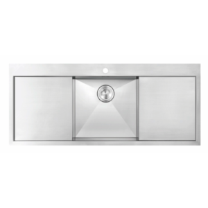 stainless steel handcrafted kitchen sink top mount