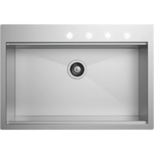 stainless steel handcrafted kitchen sink top mount
