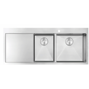 stainless steel handcrafted kitchen sink under mount
