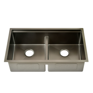 stainless steel handcrafted kitchen sink top mount