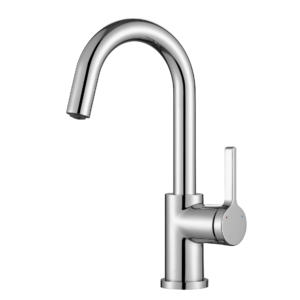  stainless steel, single handle, high arc spout, modern design
