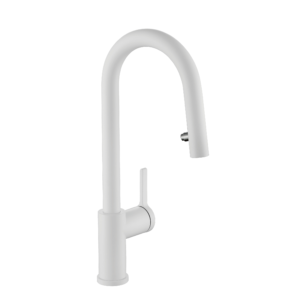  stainless steel, single handle, high arc spout, modern design