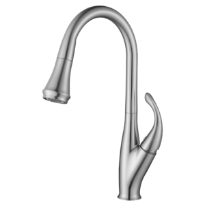 stainless steel, single handle, high arc spout, modern design
