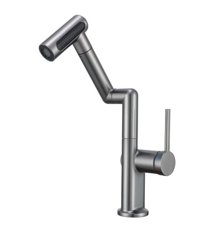 stainless steel, single handle, high arc spout, modern design